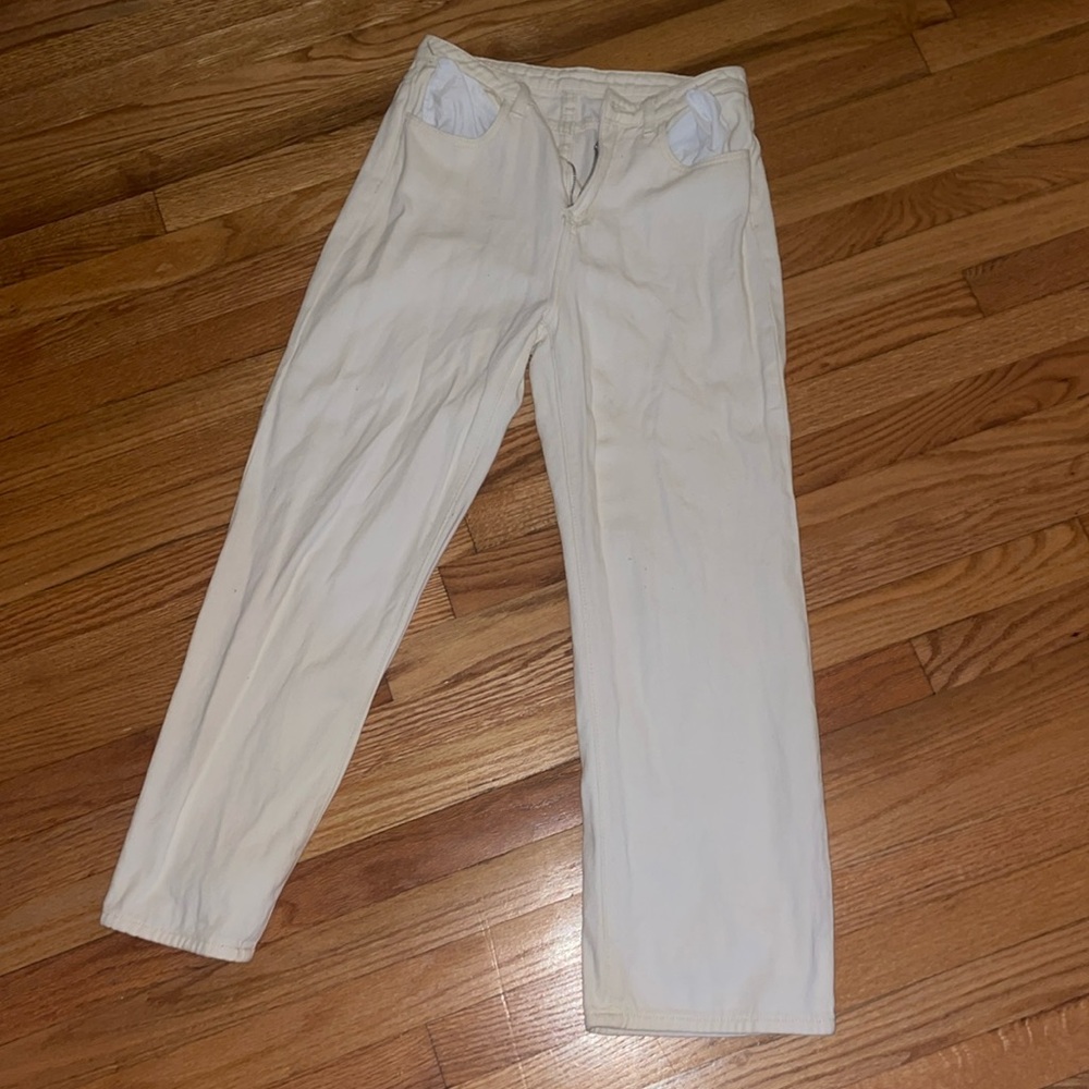 Soft white jeans